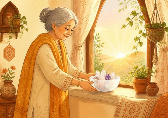 Selenite Bowl: sweeping away the shadows